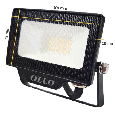 LED Mitrumizturīgs āra prožektors ar kustības sensoru 10W, 1000Lm, 4000K, IP65